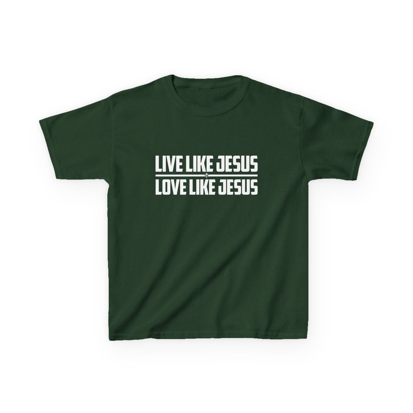 Live Like Jesus Love Like Jesus Kids Heavy Cotton™ Tee