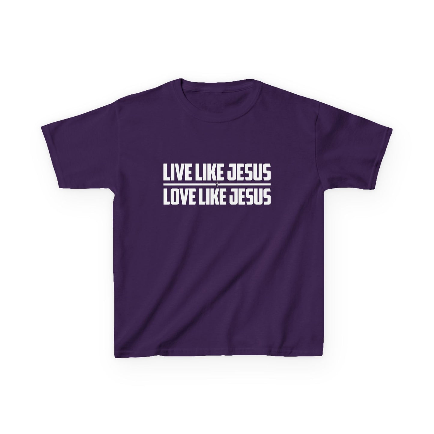 Live Like Jesus Love Like Jesus Kids Heavy Cotton™ Tee