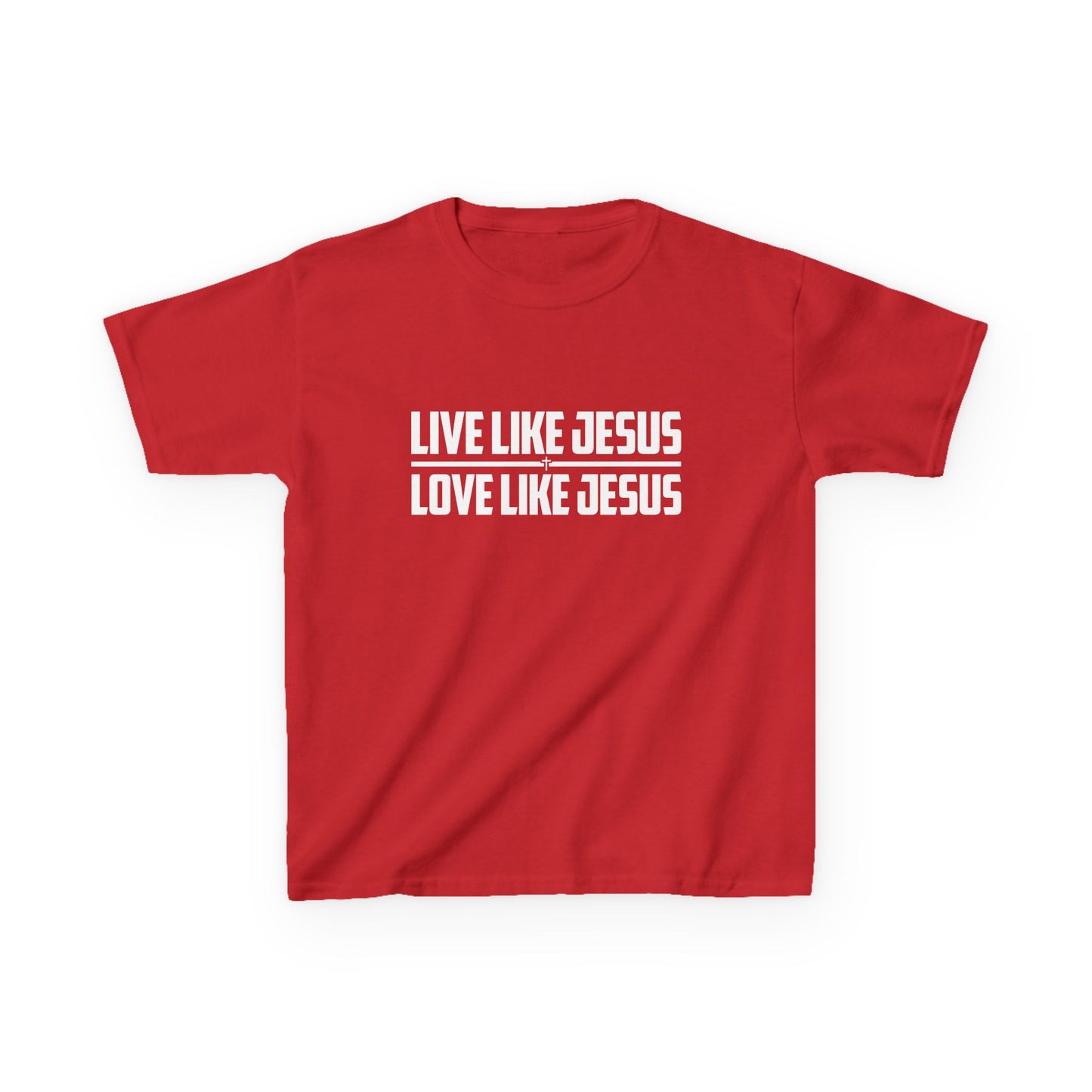 Live Like Jesus Love Like Jesus Kids Heavy Cotton™ Tee