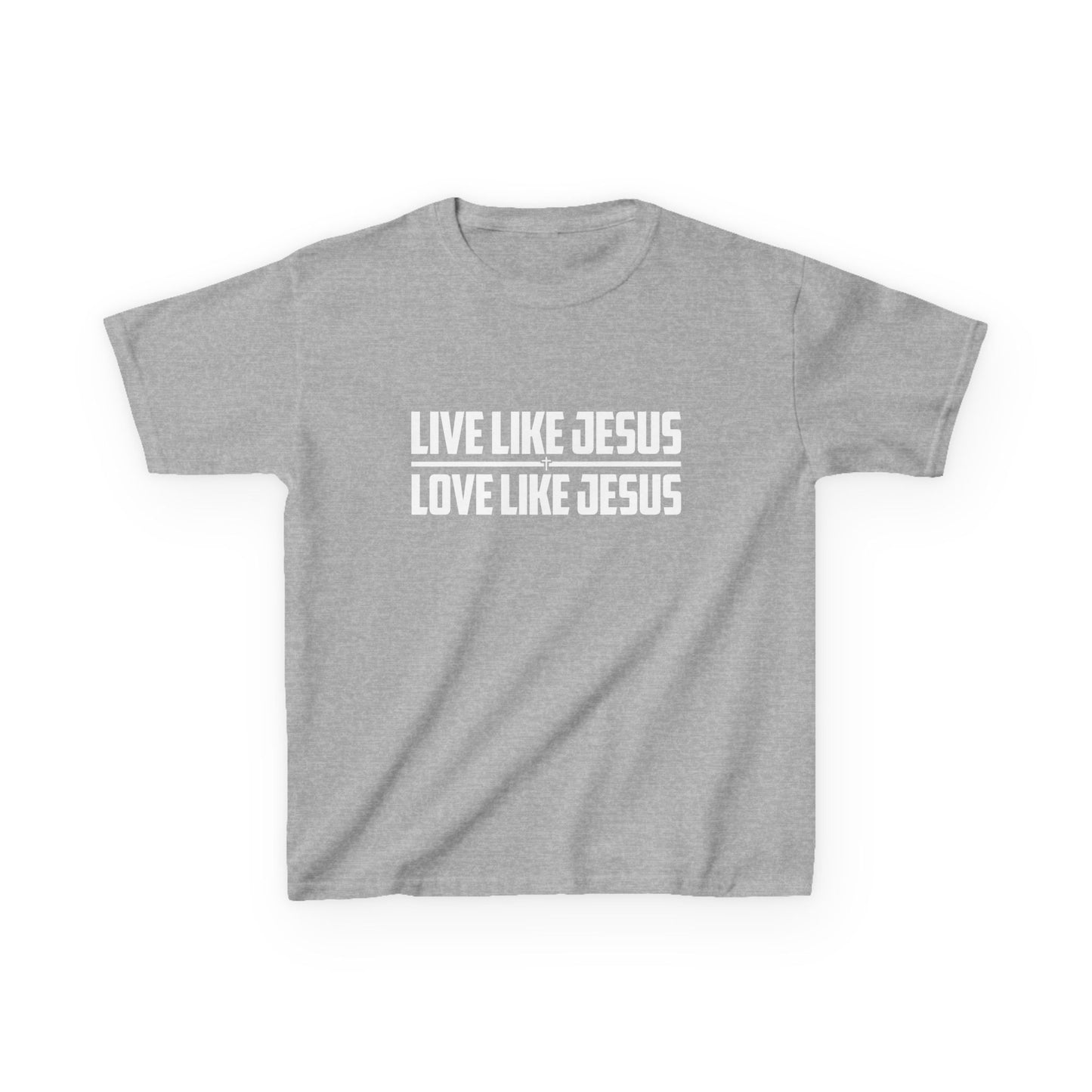 Live Like Jesus Love Like Jesus Kids Heavy Cotton™ Tee